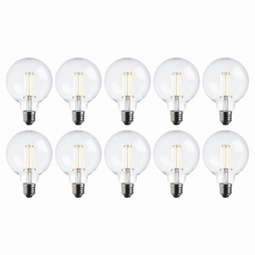 10 x E27 Warm White LED Filament Globe Light Bulb Dimmable 7W contemporary ceiling fixture