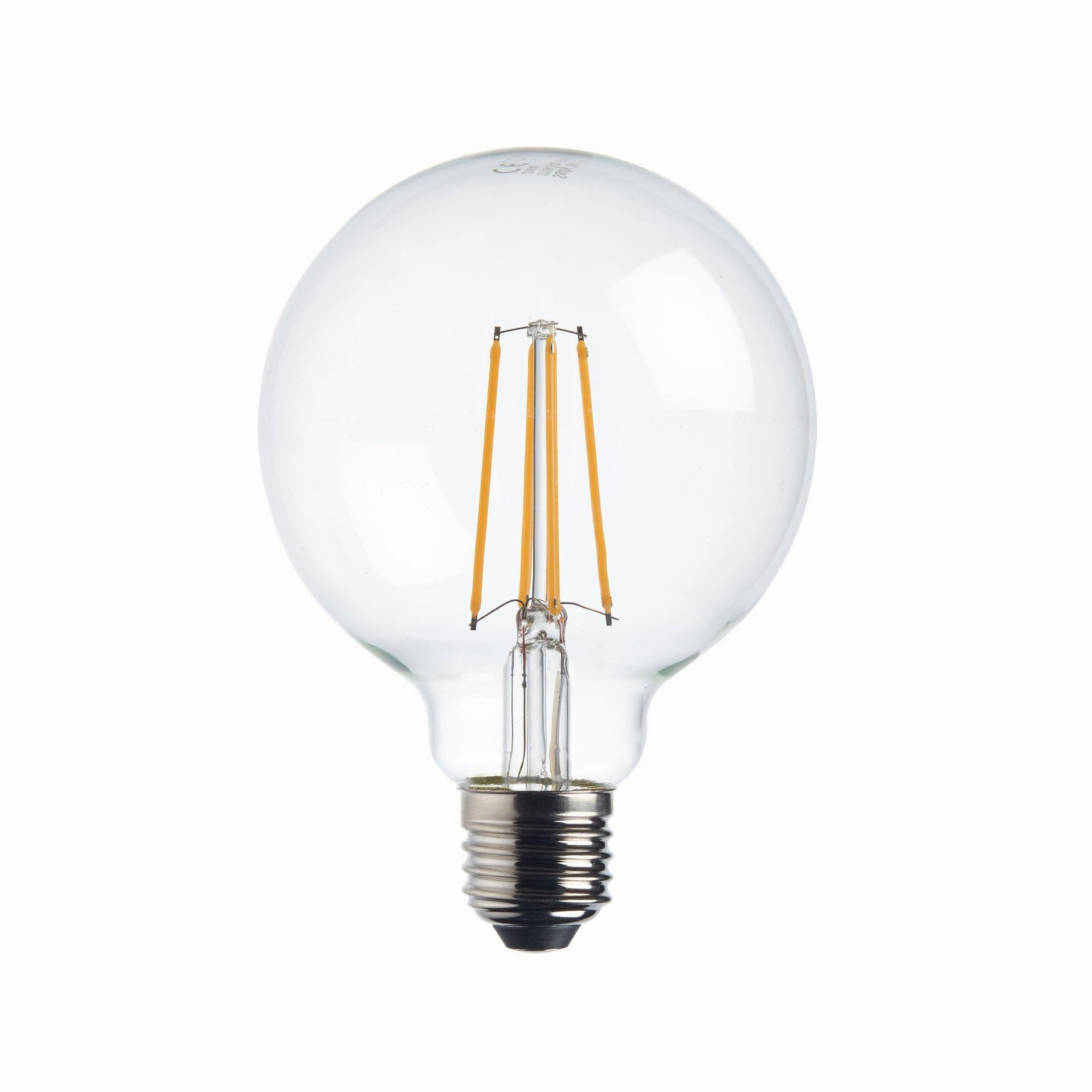 10 x E27 Warm White LED Filament Globe Light Bulb Dimmable 7W