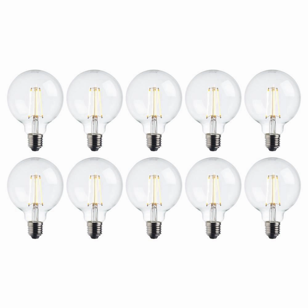 10 x E27 Warm White LED Filament Globe Light Bulb Dimmable 7W contemporary ceiling fixture