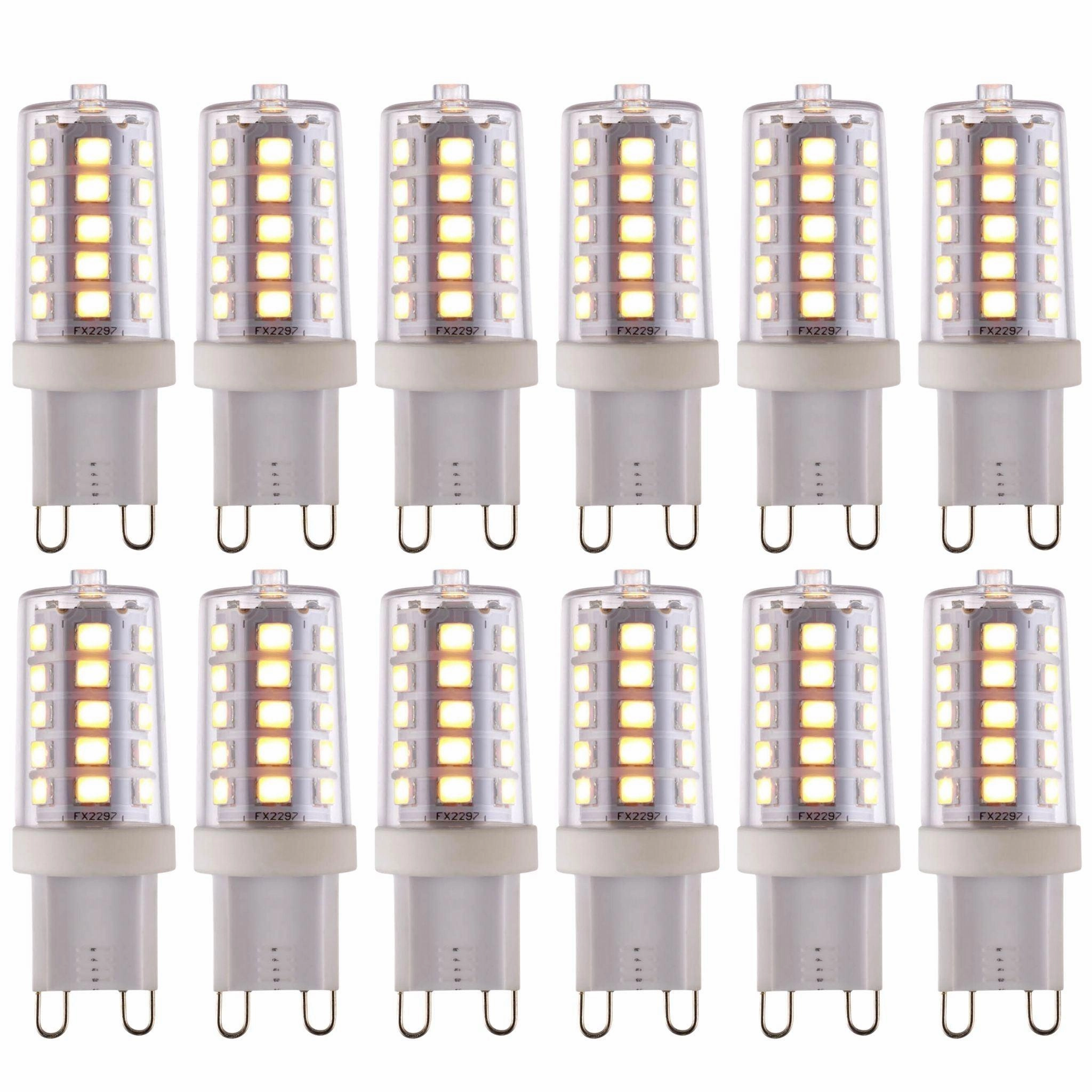 12 X G9 LED SMD Dimmable Light Bulb 3.7W Warm White contemporary ceiling fixture