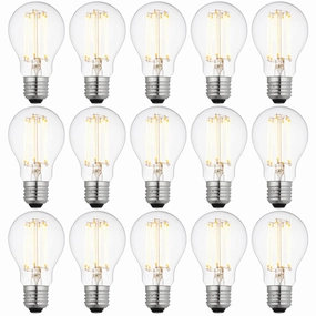 15 x E27 LED Dimmable Filament 6W Lamp/Bulb (40W Equivalent) contemporary ceiling fixture