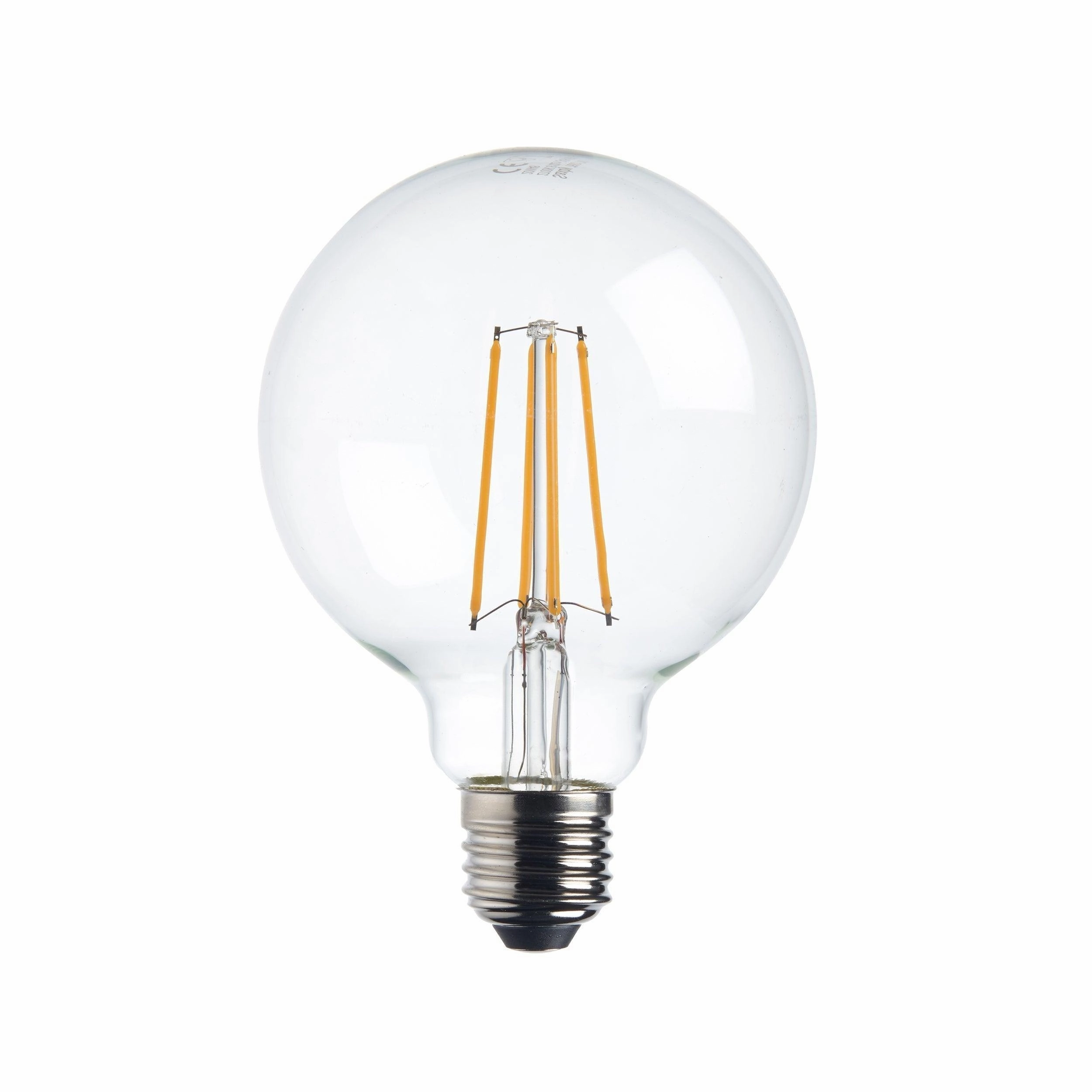 15 x E27 Warm White LED Filament Globe Light Bulb Dimmable 7W