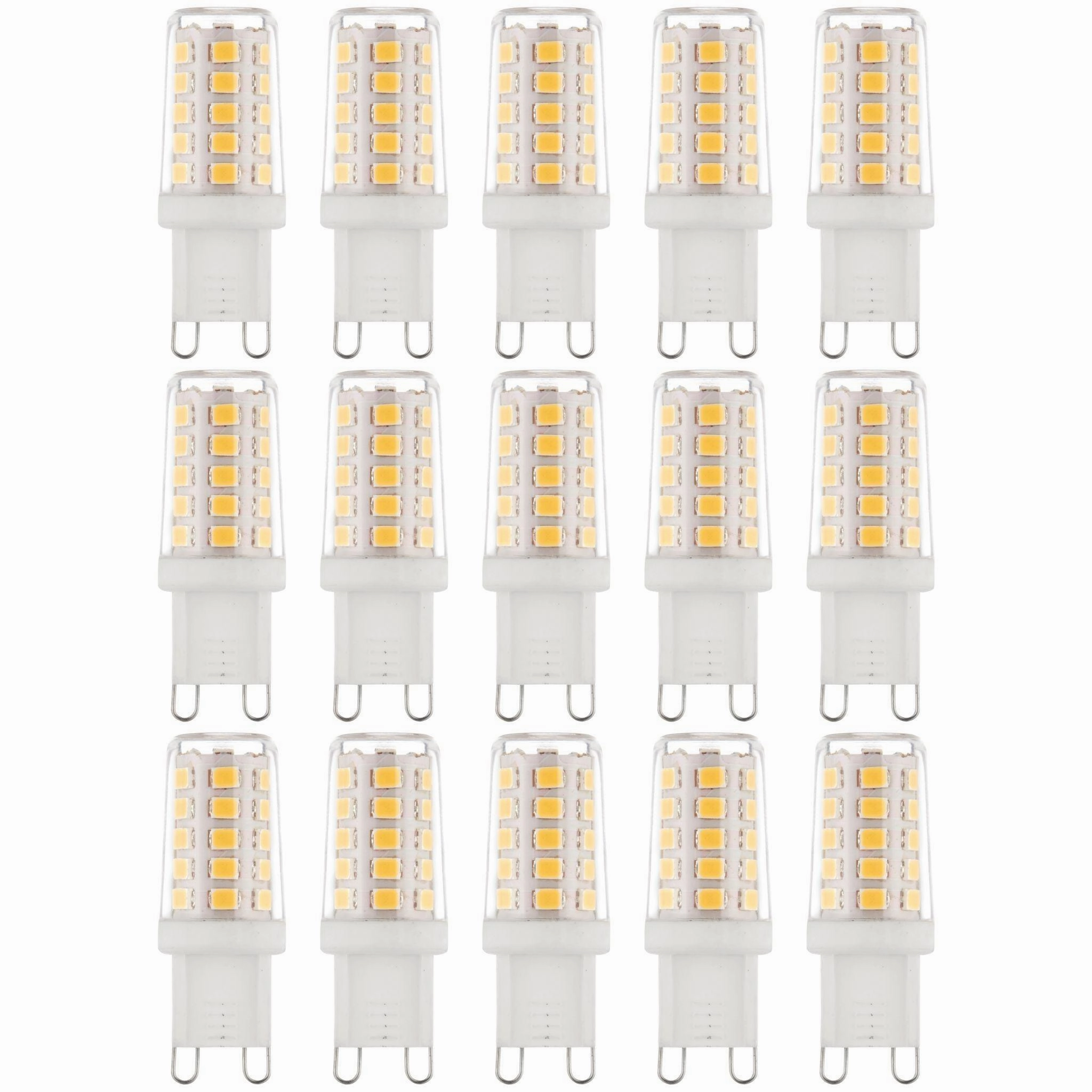 15 x G9 LED Non-Dimmable Light Bulb 2.3W Warm White contemporary ceiling fixture