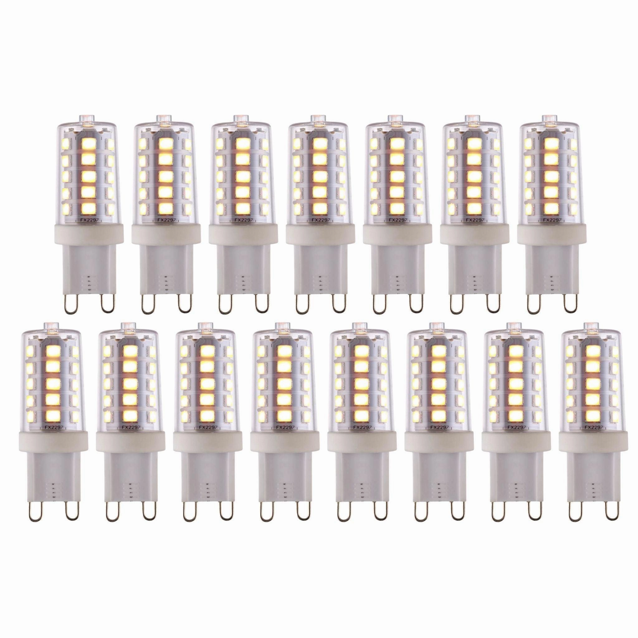 15 X G9 LED SMD Dimmable Light Bulb 3.7W Warm White contemporary ceiling fixture