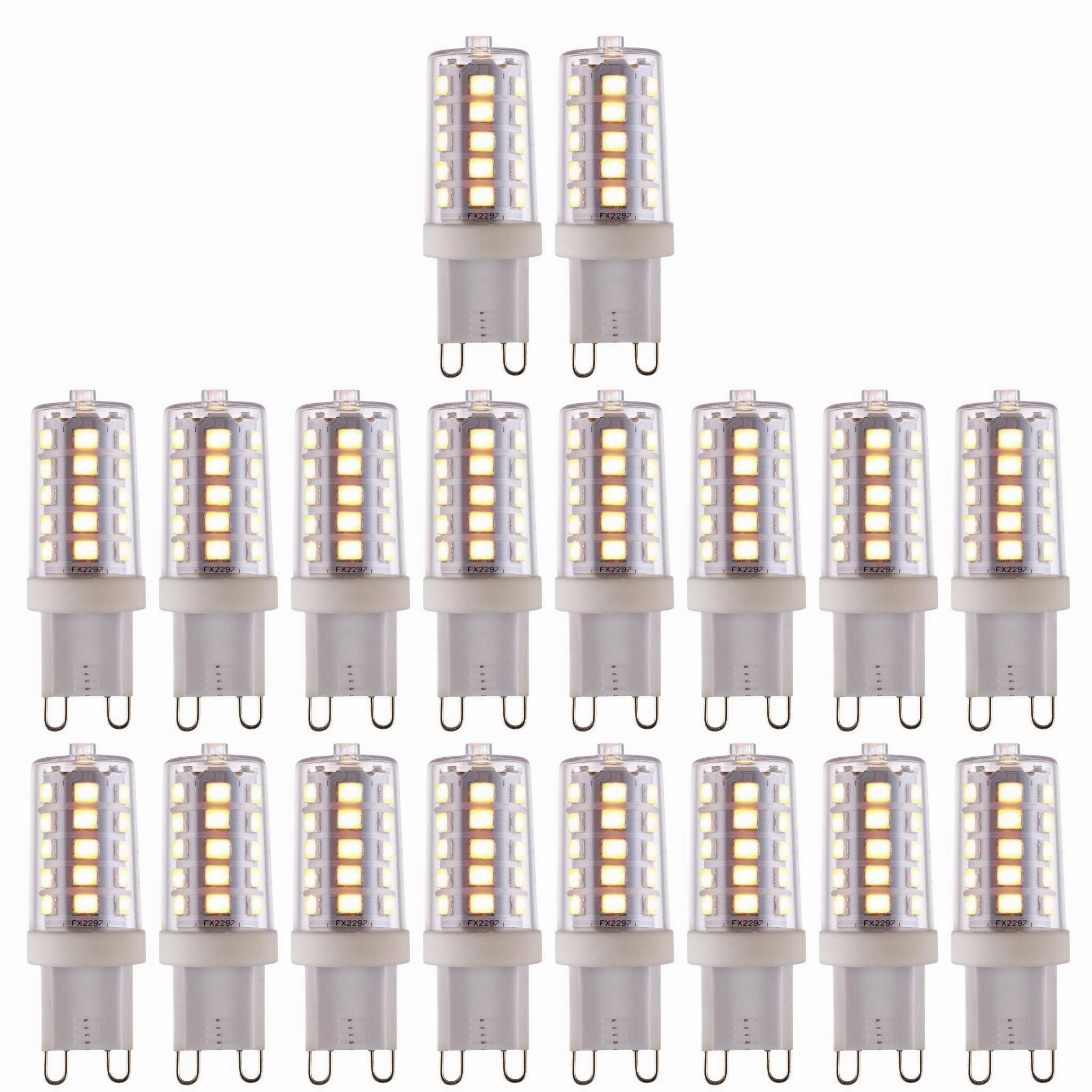 18 X G9 LED SMD Dimmable Light Bulb 3.7W Warm White contemporary ceiling fixture
