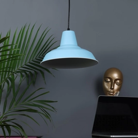 1965 Monging Blue Hanging Light by SS Lightings decorative ceiling fixture