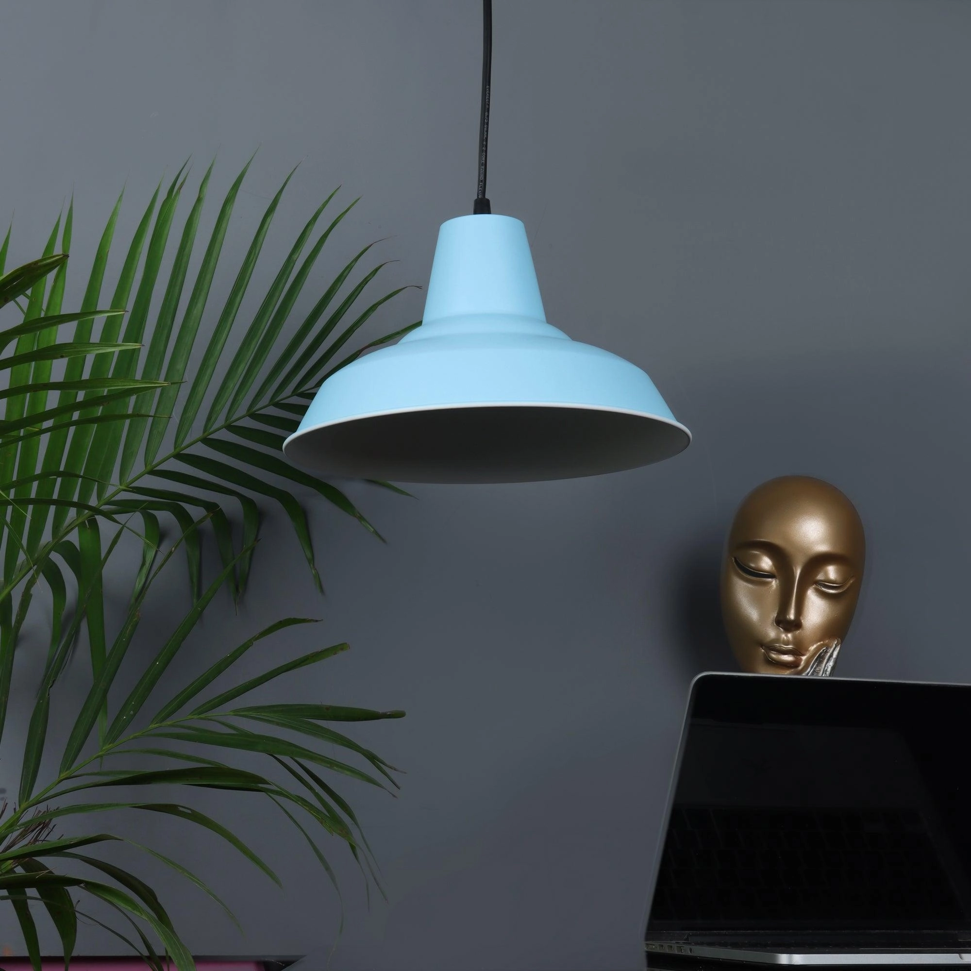 1965 Monging Blue Hanging Light by SS Lightings decorative ceiling fixture