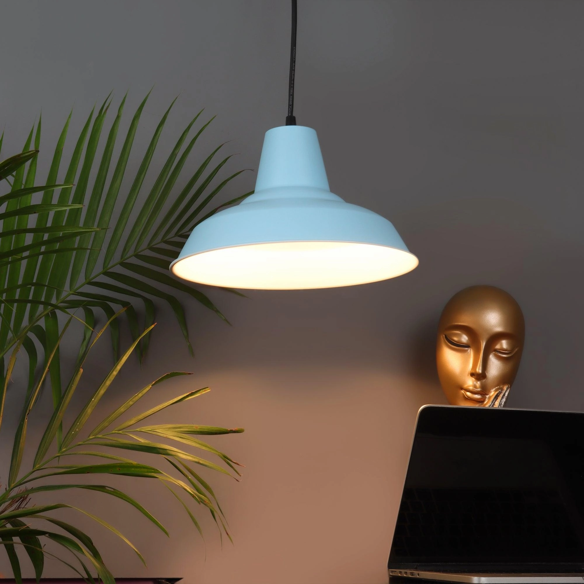 1965 Monging Blue Hanging Light by SS Lightings