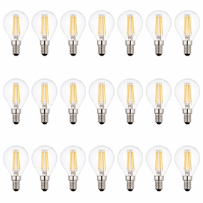 21 x E14 LED Filament Lamp/Bulb Dimmable 4W (40W Equivalent) contemporary ceiling fixture