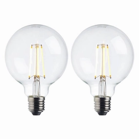 2 X E27 Warm White LED Filament Globe Light Bulb Dimmable 7W contemporary ceiling fixture