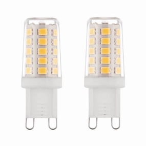 2 x G9 LED Non-Dimmable Light Bulb 2.3W Warm White contemporary ceiling fixture