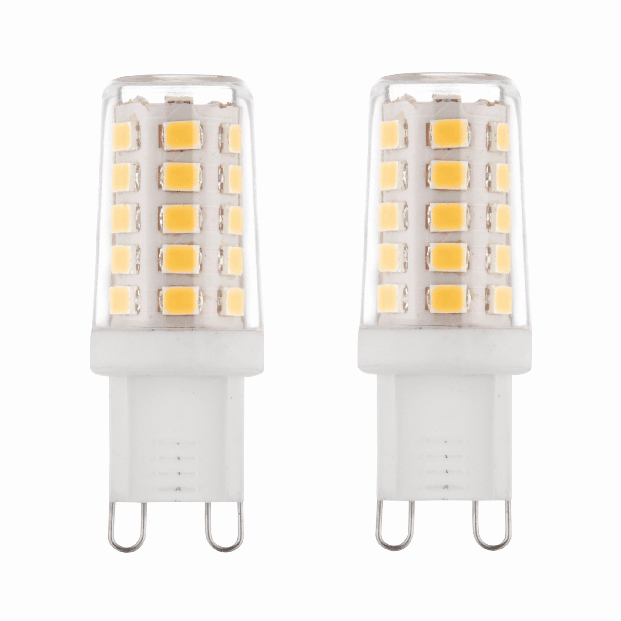 2 x G9 LED Non-Dimmable Light Bulb 2.3W Warm White contemporary ceiling fixture