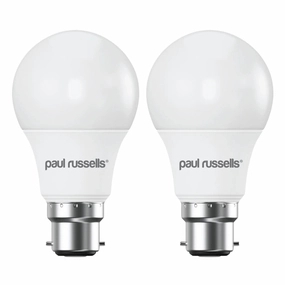 2 X LED Dimmable B22 8.5W (60W) Warm White GLS Bayonet Cap Light Bulbs contemporary ceiling fixture
