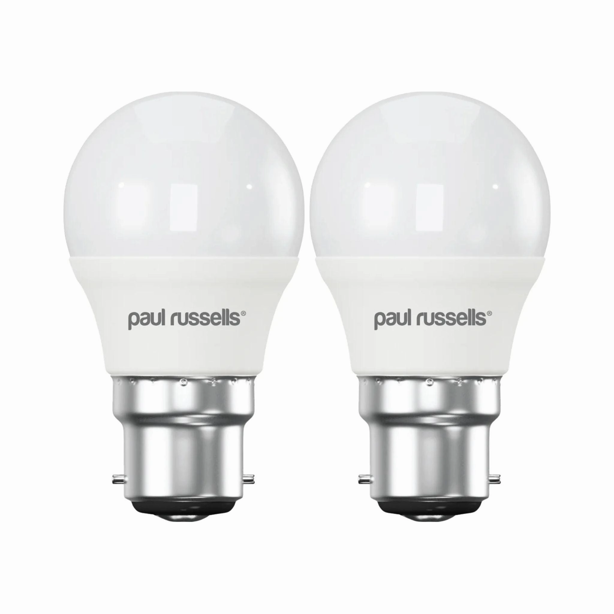 2 X LED Dimmable Golf B22 5.5W (40W) Warm White Bayonet Cap Light Bulbs contemporary ceiling fixture