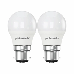 2 X LED Dimmable Golf B22 5.5W (40W) Warm White Bayonet Cap Light Bulbs contemporary ceiling fixture