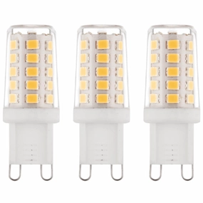 3 x G9 LED Non-Dimmable Light Bulb 2.3W Warm White contemporary ceiling fixture