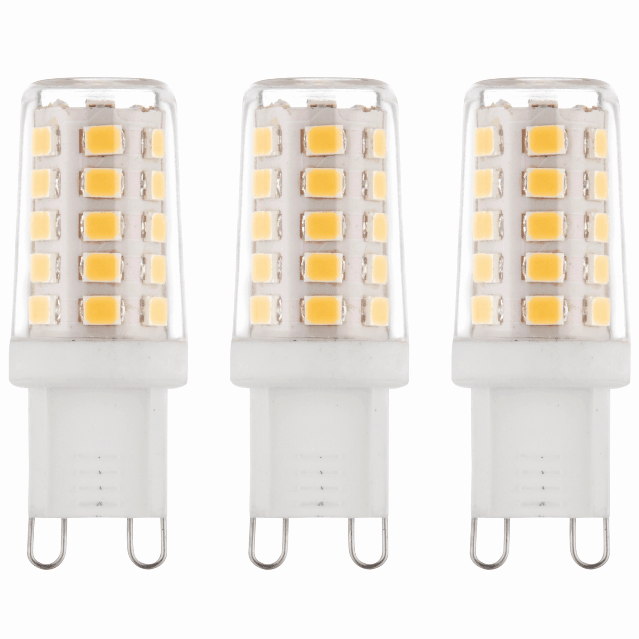 3 x G9 LED Non-Dimmable Light Bulb 2.3W Warm White contemporary ceiling fixture