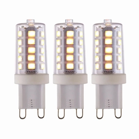 3 X G9 LED SMD Dimmable Light Bulb 3.7W Warm White contemporary ceiling fixture