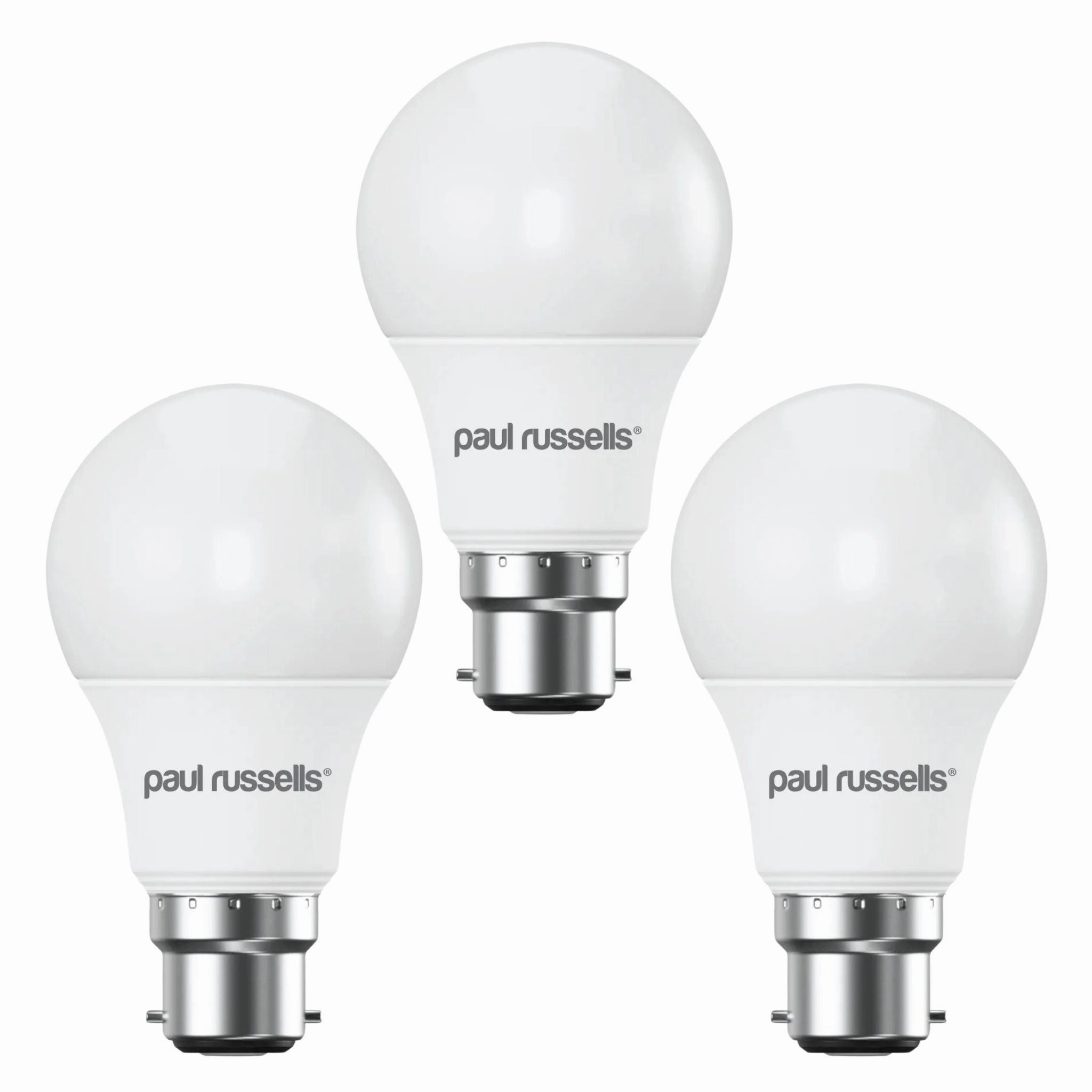 3 X LED Dimmable B22 8.5W (60W) Warm White GLS Bayonet Cap Light Bulbs contemporary ceiling fixture