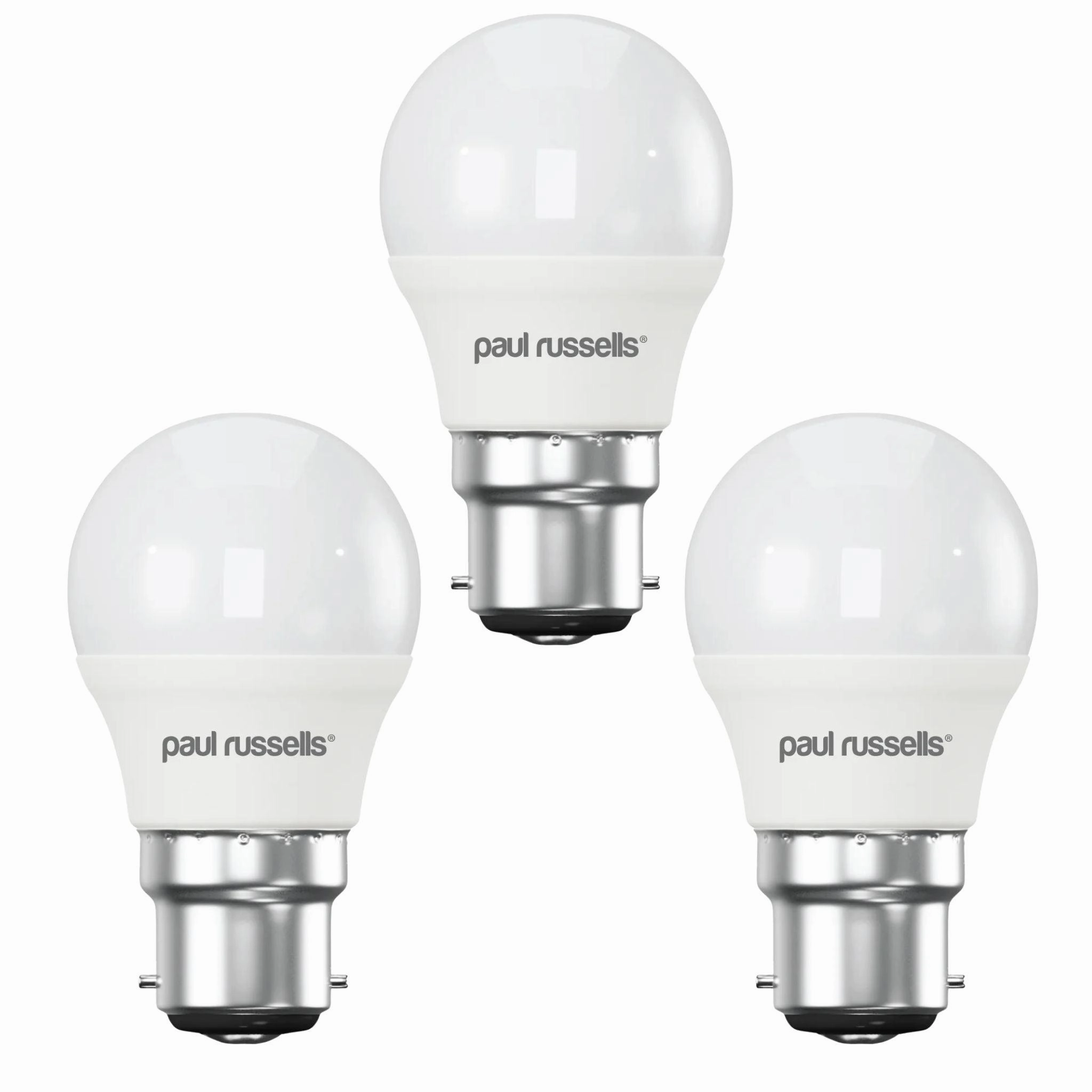 3 X LED Dimmable Golf B22 5.5W (40W) Warm White Bayonet Cap Light Bulbs contemporary ceiling fixture