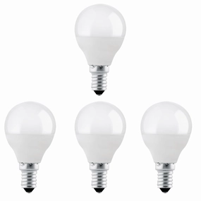 4 x E14 LED Lamp/Bulb Non-Dimmable 4W (40W Equivalent) contemporary ceiling fixture