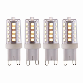 4 X G9 LED SMD Dimmable Light Bulb 3.7W Warm White contemporary ceiling fixture