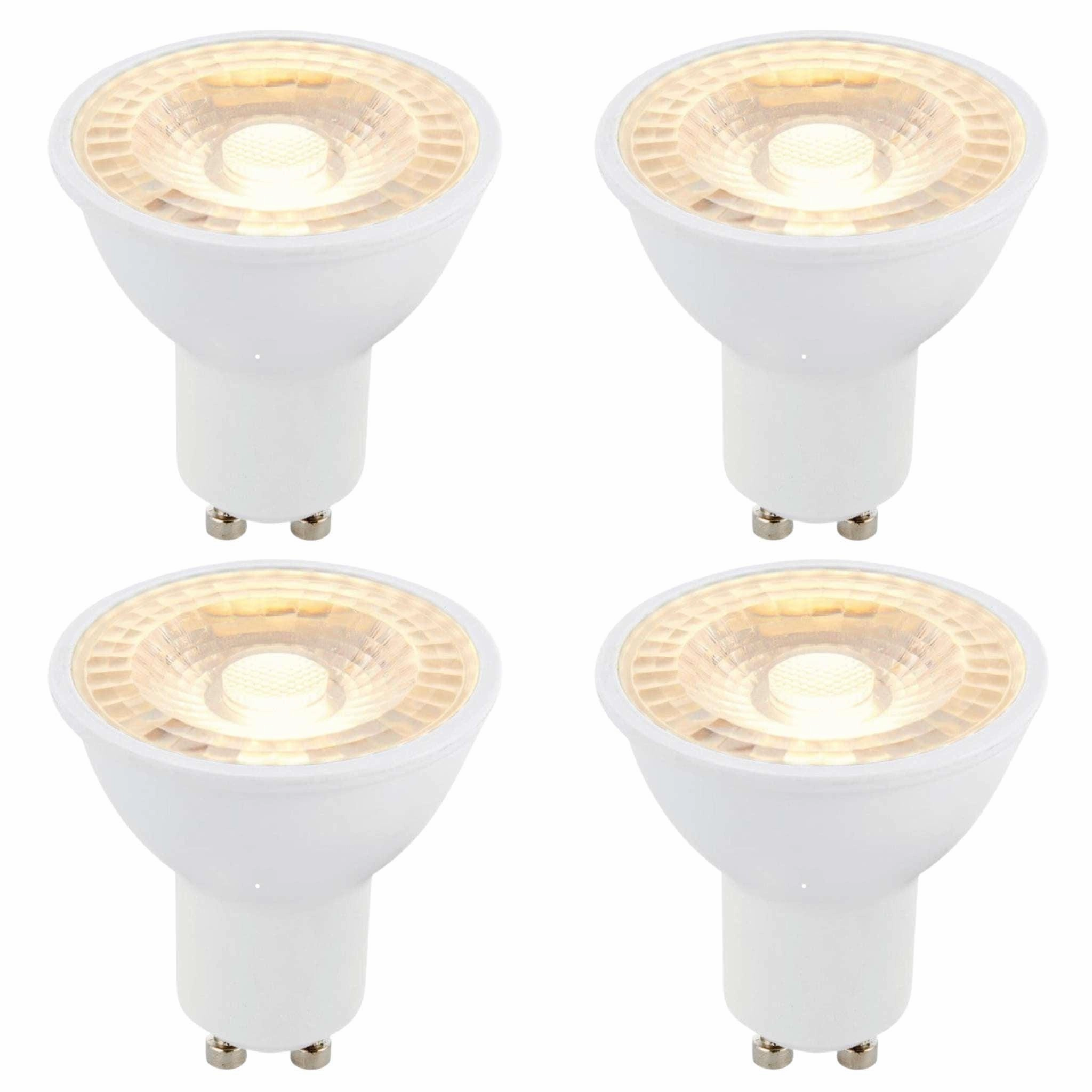 4 X GU10 LED 6W 38 Degree Warm White Bulb contemporary ceiling fixture