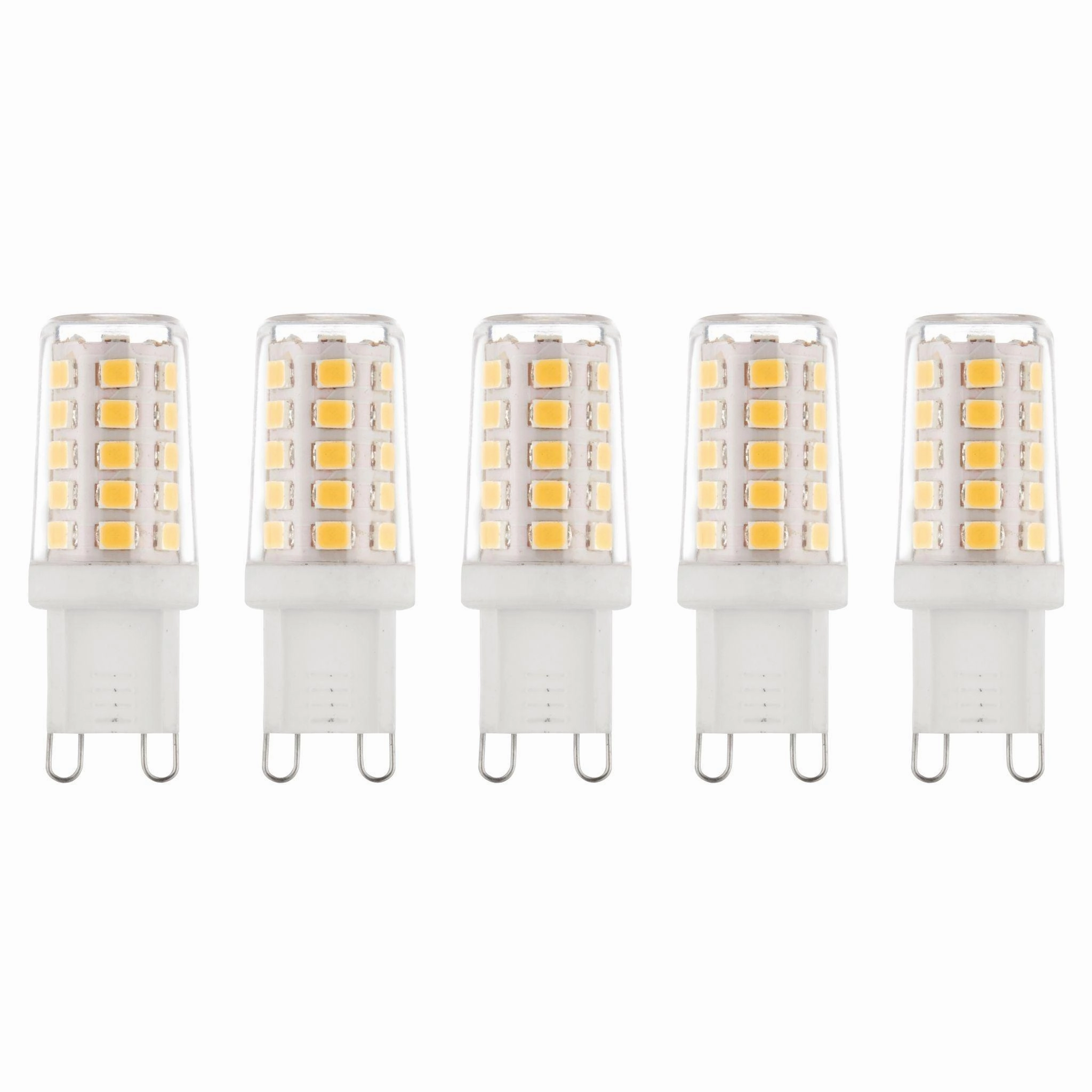 5 x G9 LED Non-Dimmable Light Bulb 2.3W Warm White contemporary ceiling fixture
