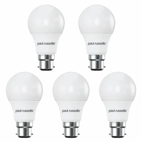 5 X LED Dimmable B22 8.5W (60W) Warm White GLS Bayonet Cap Light Bulbs contemporary ceiling fixture