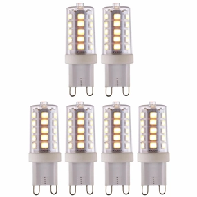 6 X G9 LED SMD Dimmable Light Bulb 3.7W Warm White contemporary ceiling fixture