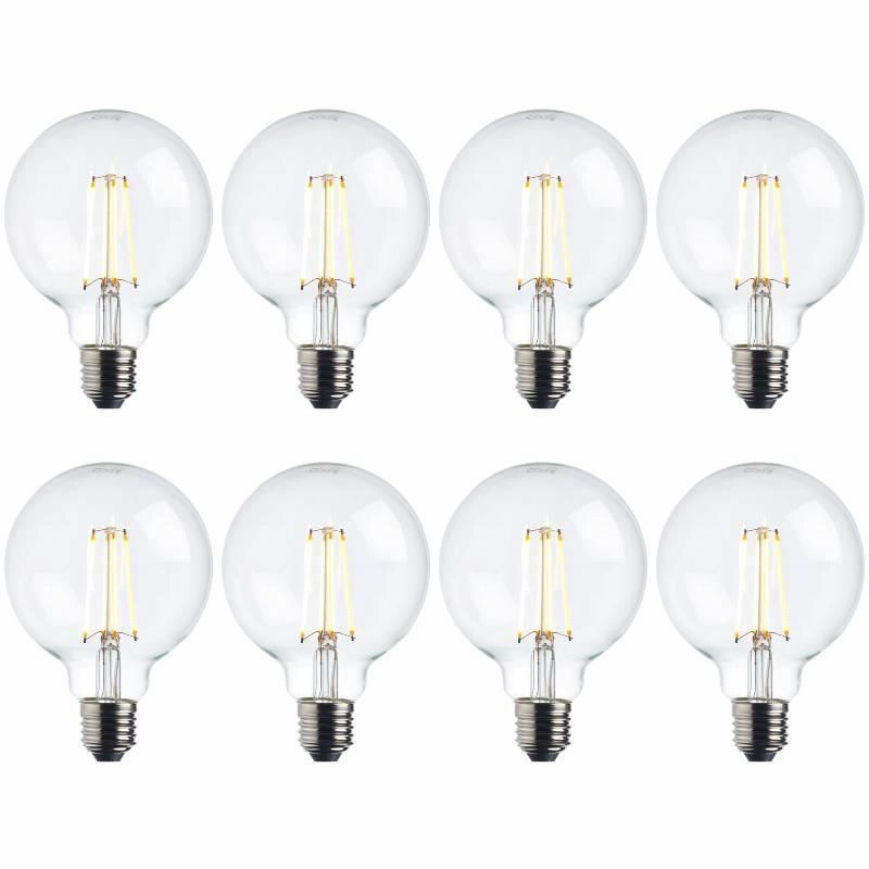8 x E27 Warm White LED Filament Globe Light Bulb Dimmable 7W contemporary ceiling fixture