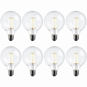 8 x E27 Warm White LED Filament Globe Light Bulb Dimmable 7W contemporary ceiling fixture