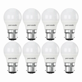 8 X LED Dimmable Golf B22 5.5W (40W) Warm White Bayonet Cap Light Bulbs contemporary ceiling fixture