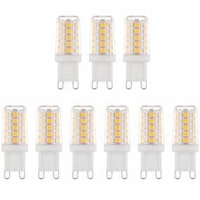 9 x G9 LED Non-Dimmable Light Bulb 2.3W Warm White contemporary ceiling fixture