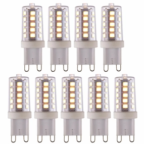 9 X G9 LED SMD Dimmable Light Bulb 3.7W Warm White contemporary ceiling fixture