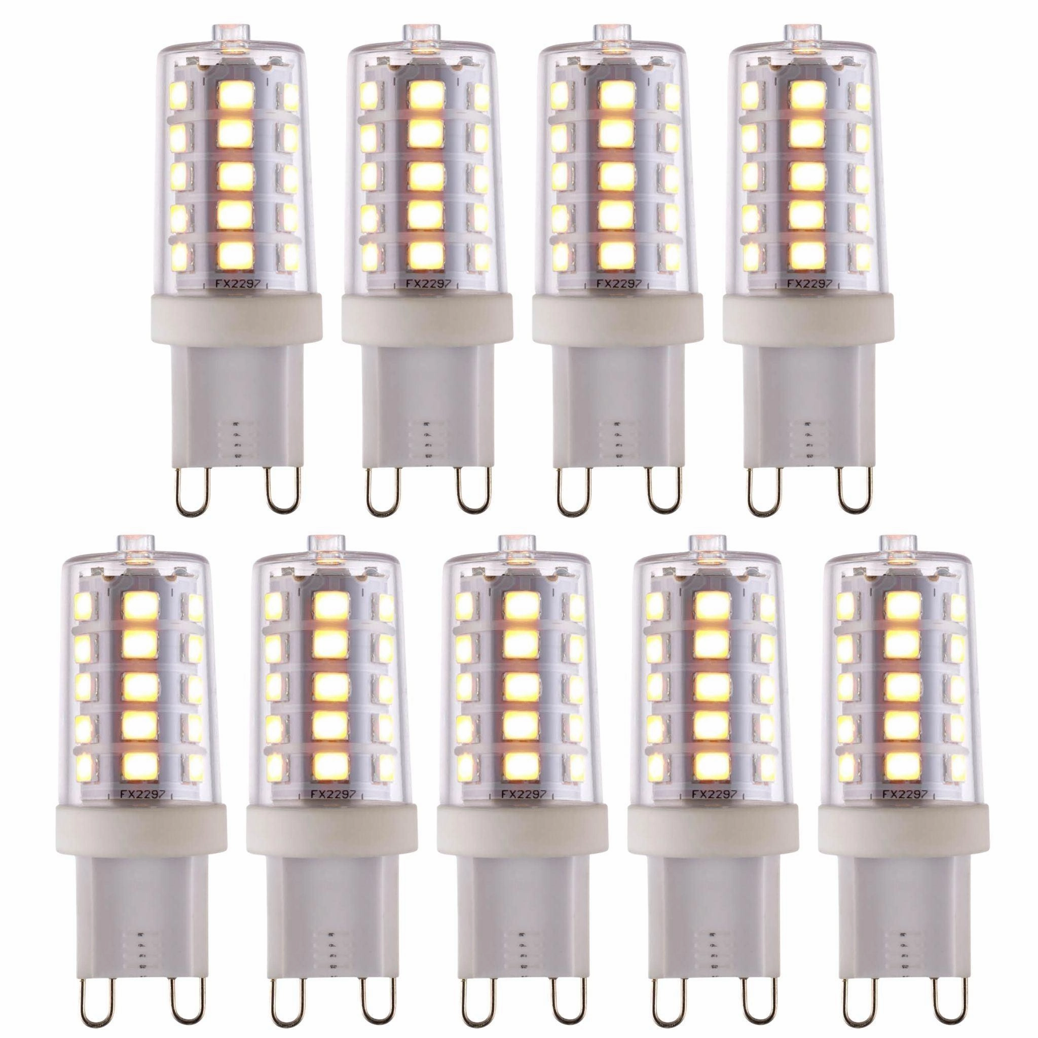 9 X G9 LED SMD Dimmable Light Bulb 3.7W Warm White contemporary ceiling fixture
