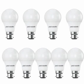 9 X LED Dimmable B22 8.5W (60W) Warm White GLS Bayonet Cap Light Bulbs contemporary ceiling fixture