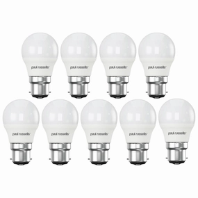 9 X LED Dimmable Golf B22 5.5W (40W) Warm White Bayonet Cap Light Bulbs contemporary ceiling fixture