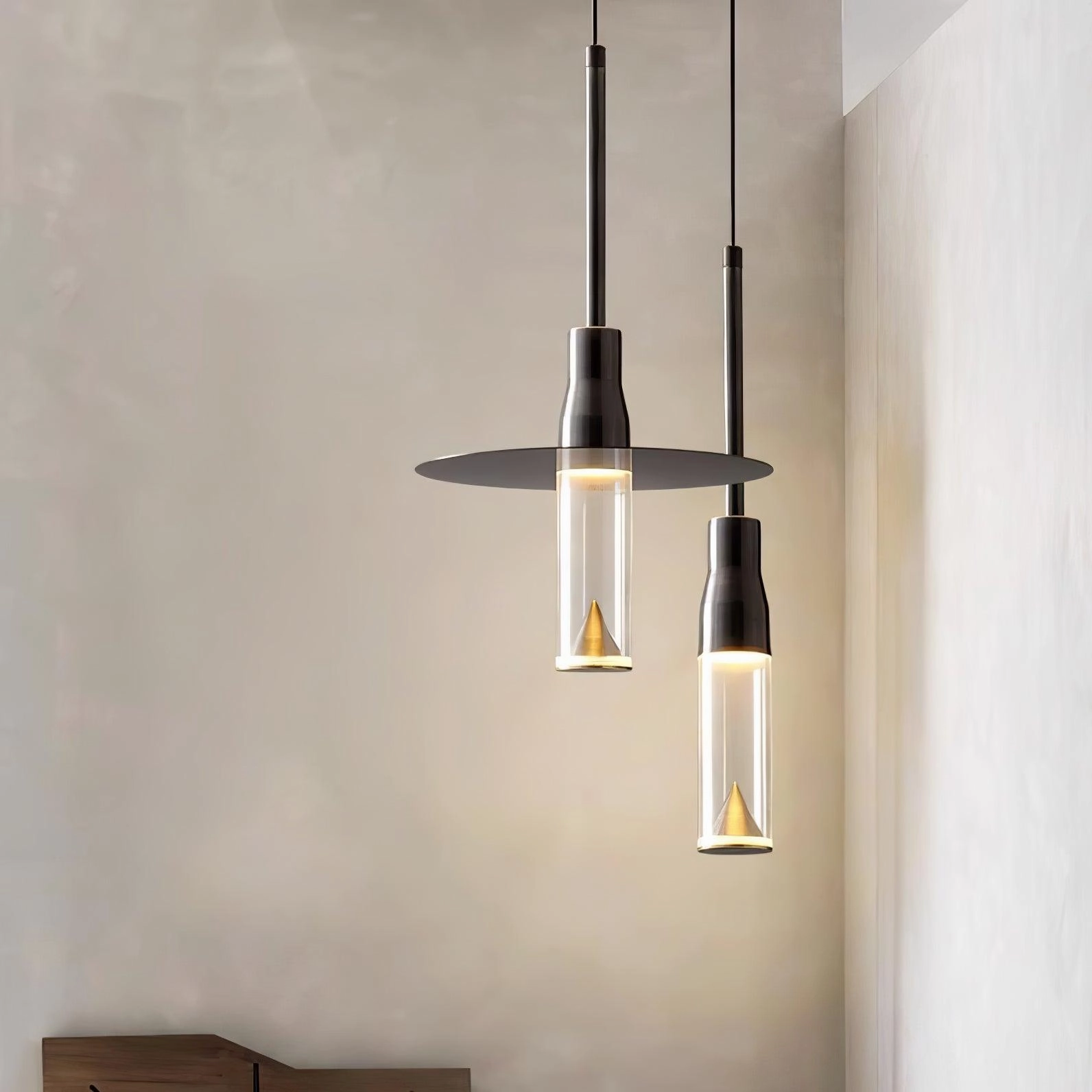 Acrylic Hat Plate Pendant Light