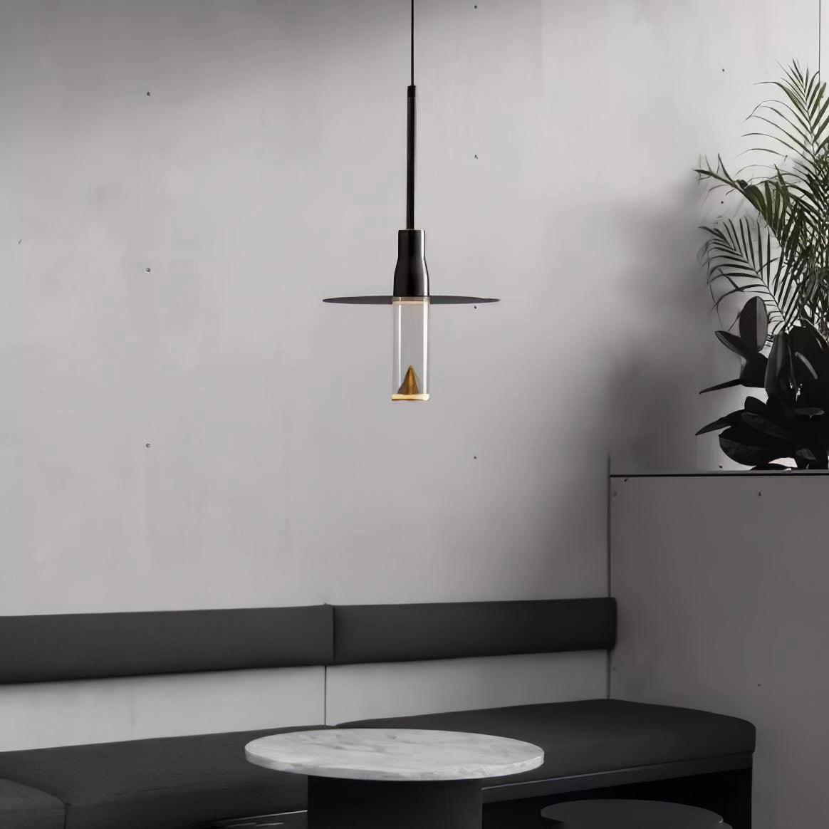 Acrylic Hat Plate Pendant Light