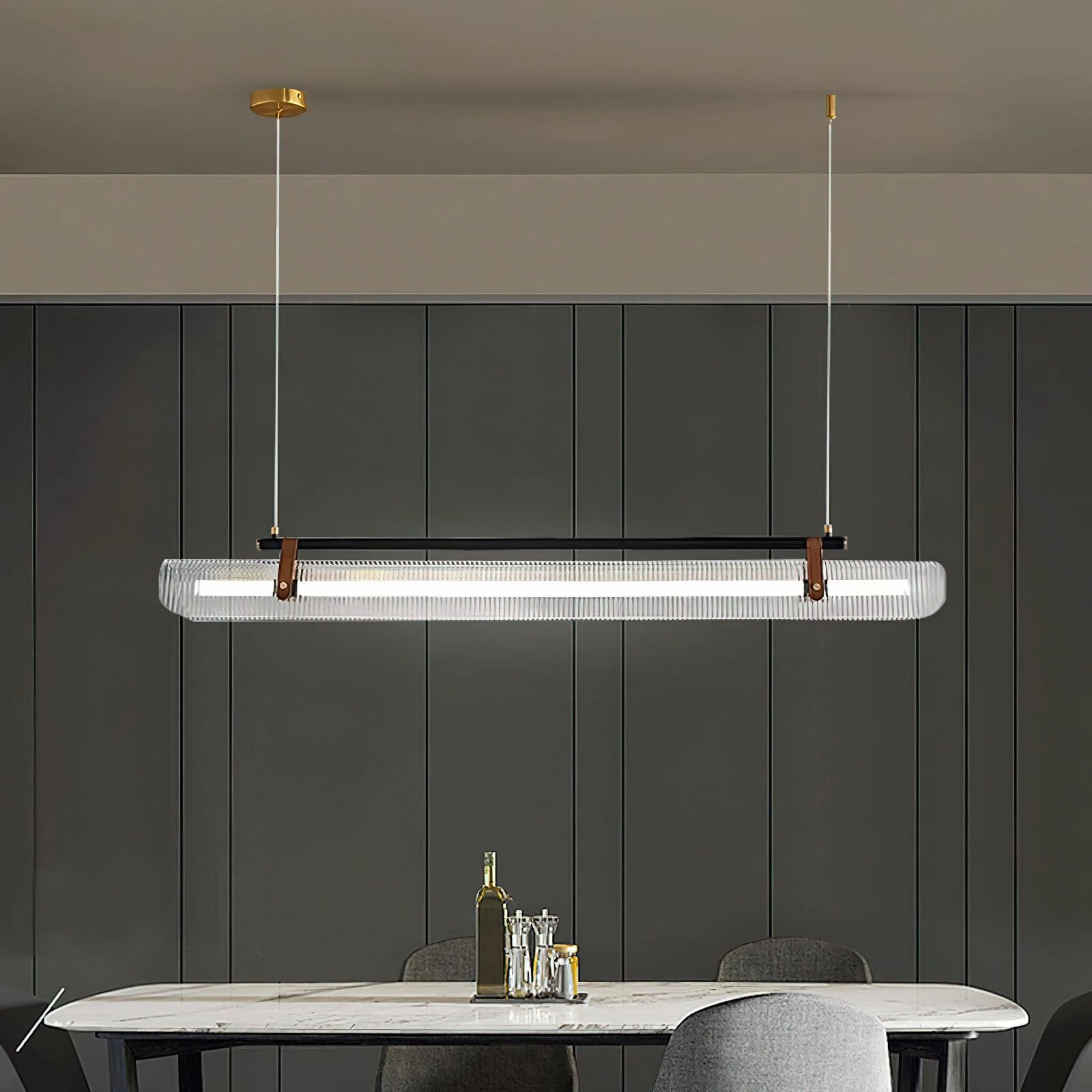 Acrylic Linear Chandelier