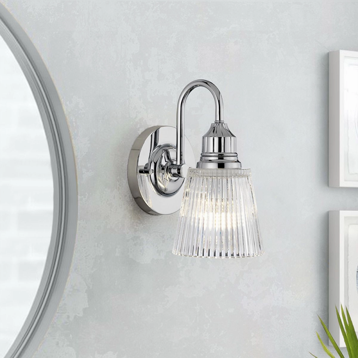 Addison Polished Chrome Bathroom Wall Light vintage desk lamp