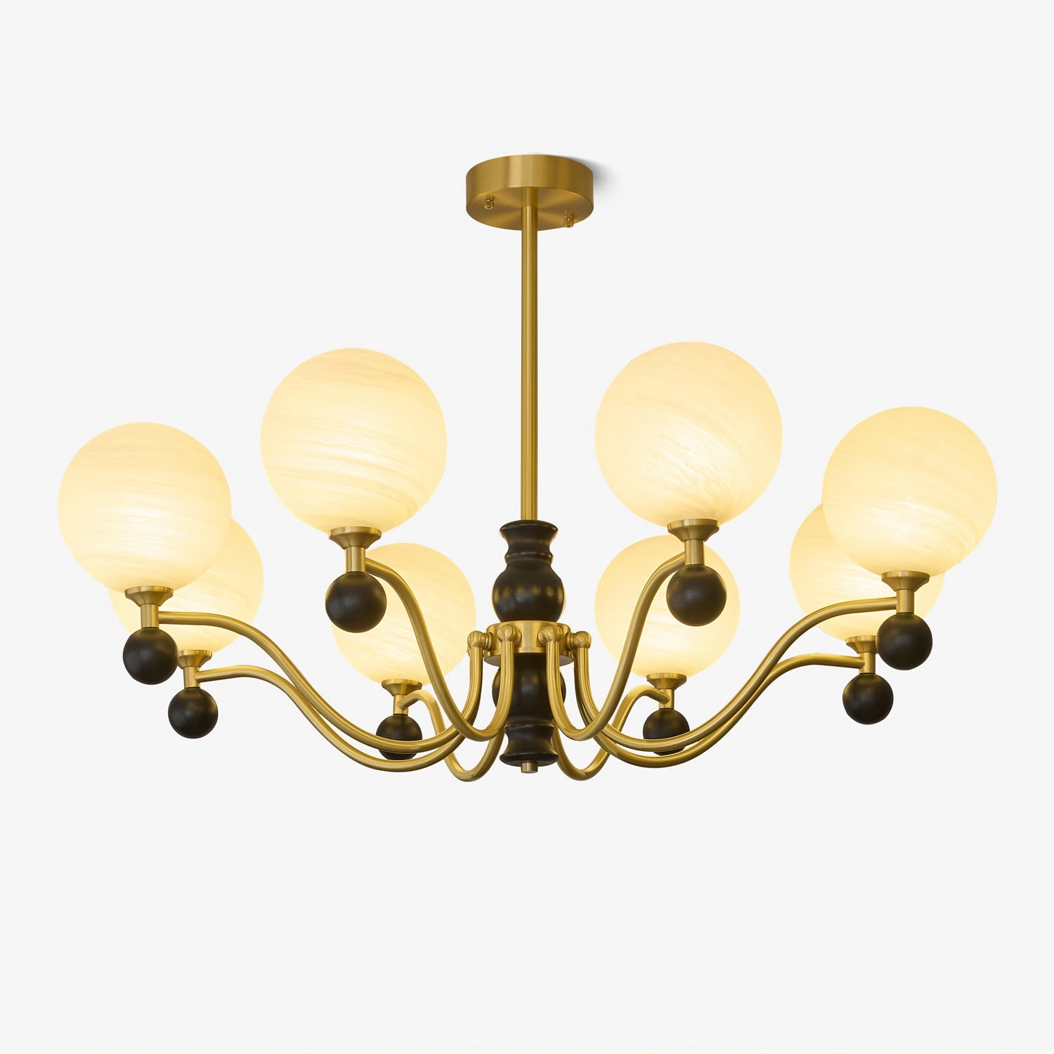 Aether Sphere Chandelier minimalist reading light