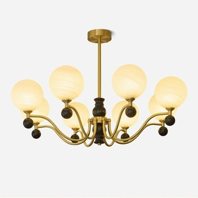 Aether Sphere Chandelier minimalist reading light