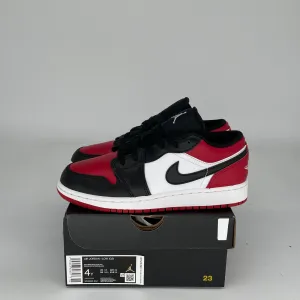 AIR JORDAN 1 BRED TOE SIZE 4Y 553560-612