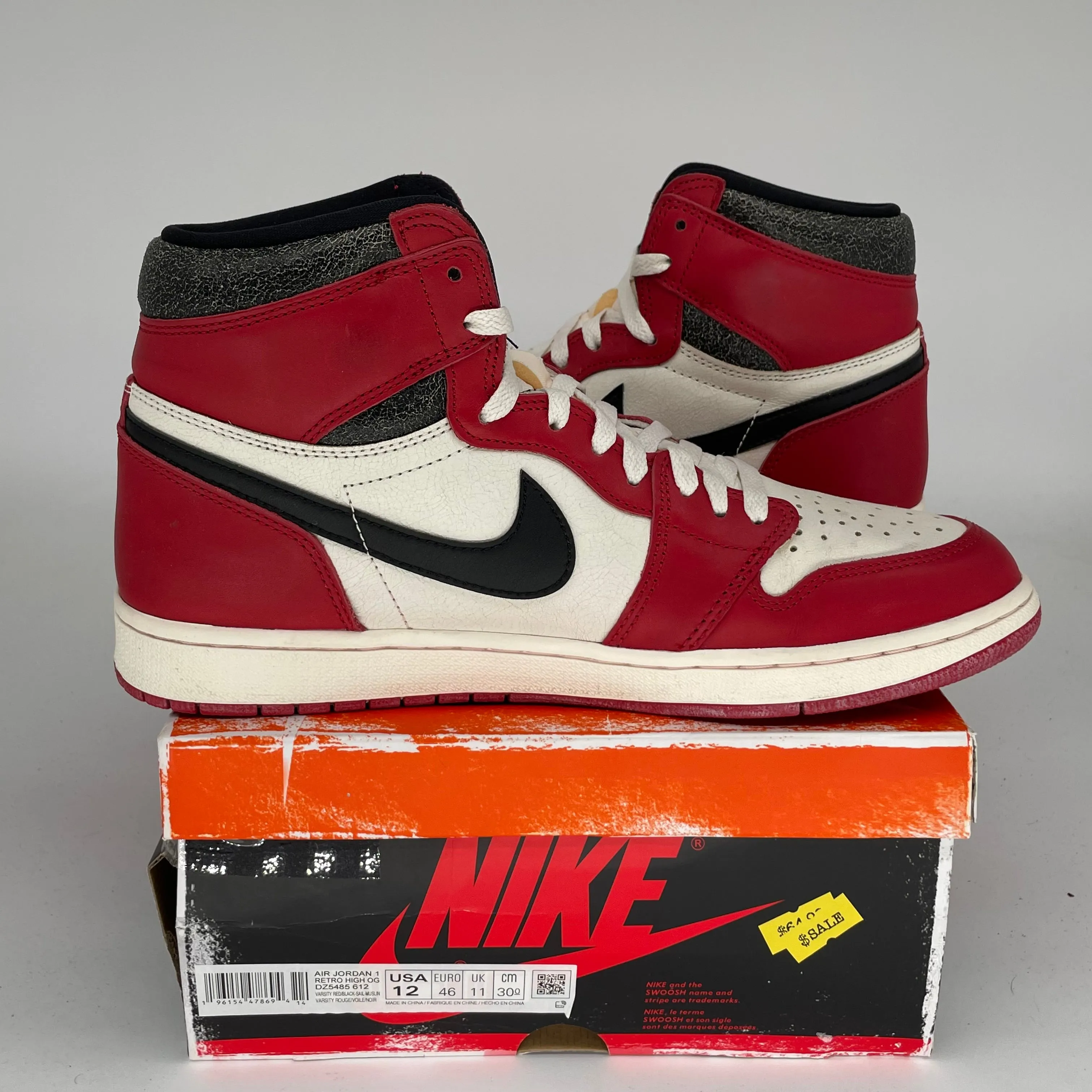 AIR JORDAN 1 LOST AND FOUND SIZE 12 DZ5485-612