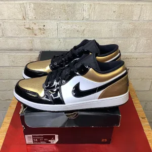 AIR JORDAN 1 LOW GOLD TOE SIZE 14 CQ9447-700