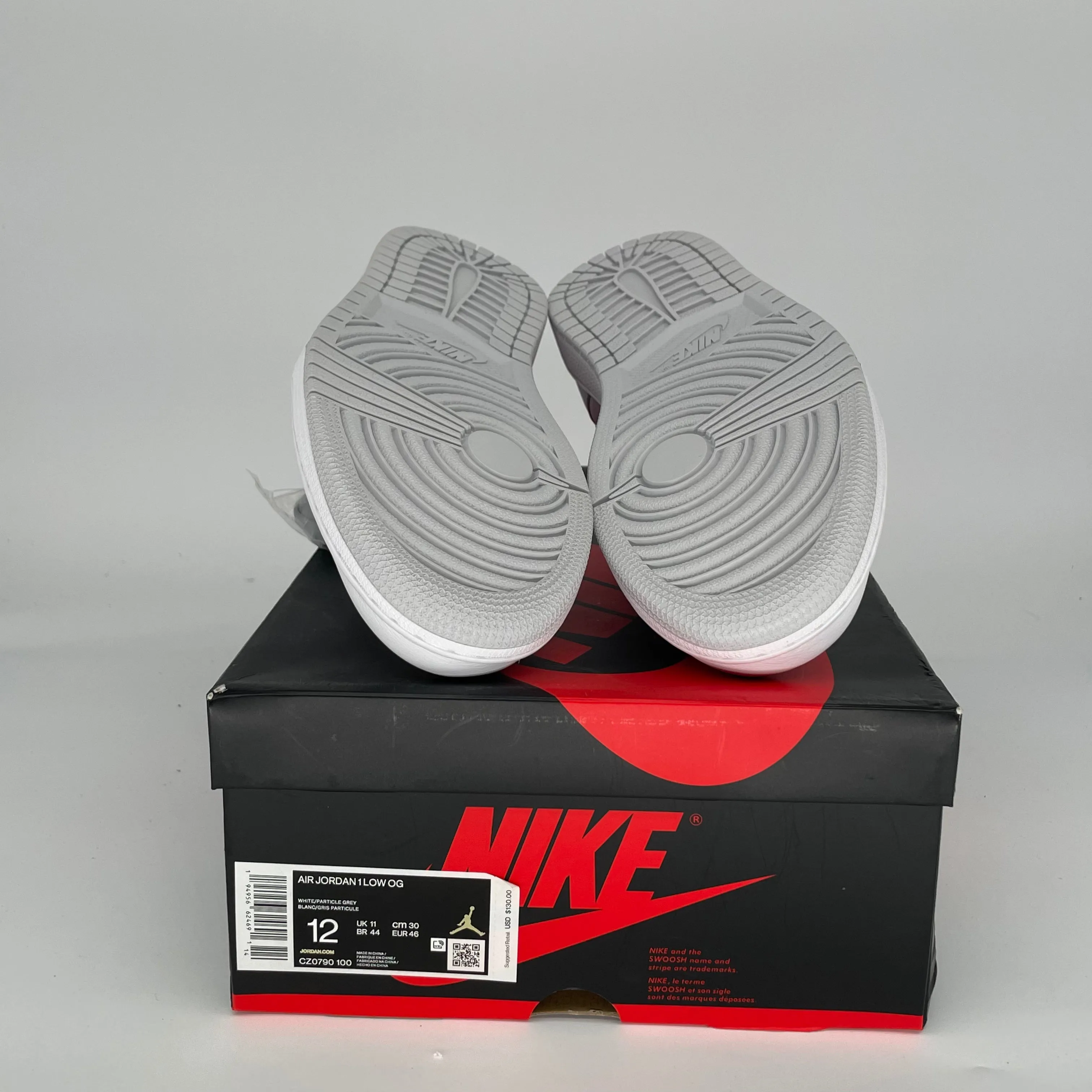 AIR JORDAN 1 LOW NEUTRAL GREY SIZE 12 CZ0790-100