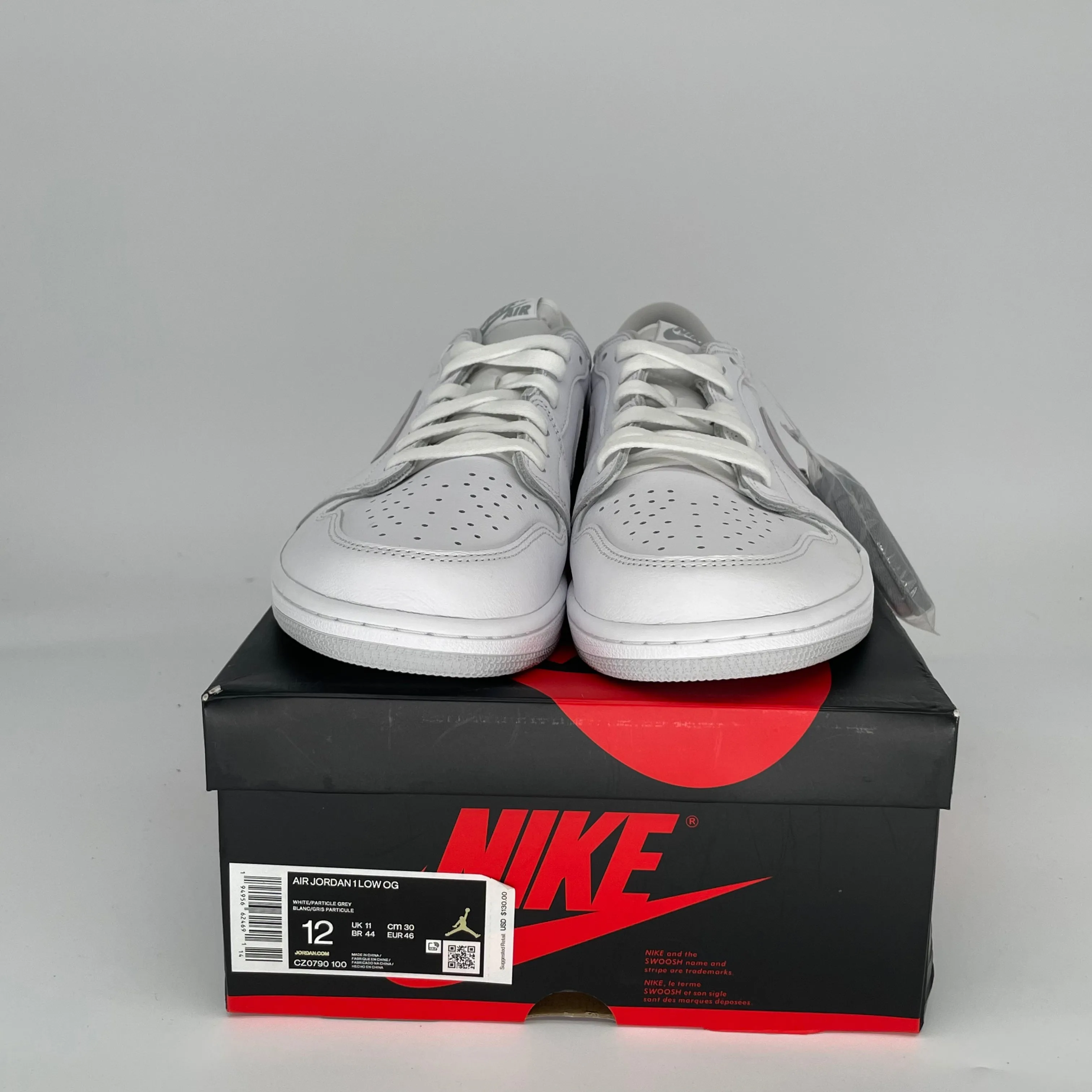 AIR JORDAN 1 LOW NEUTRAL GREY SIZE 12 CZ0790-100