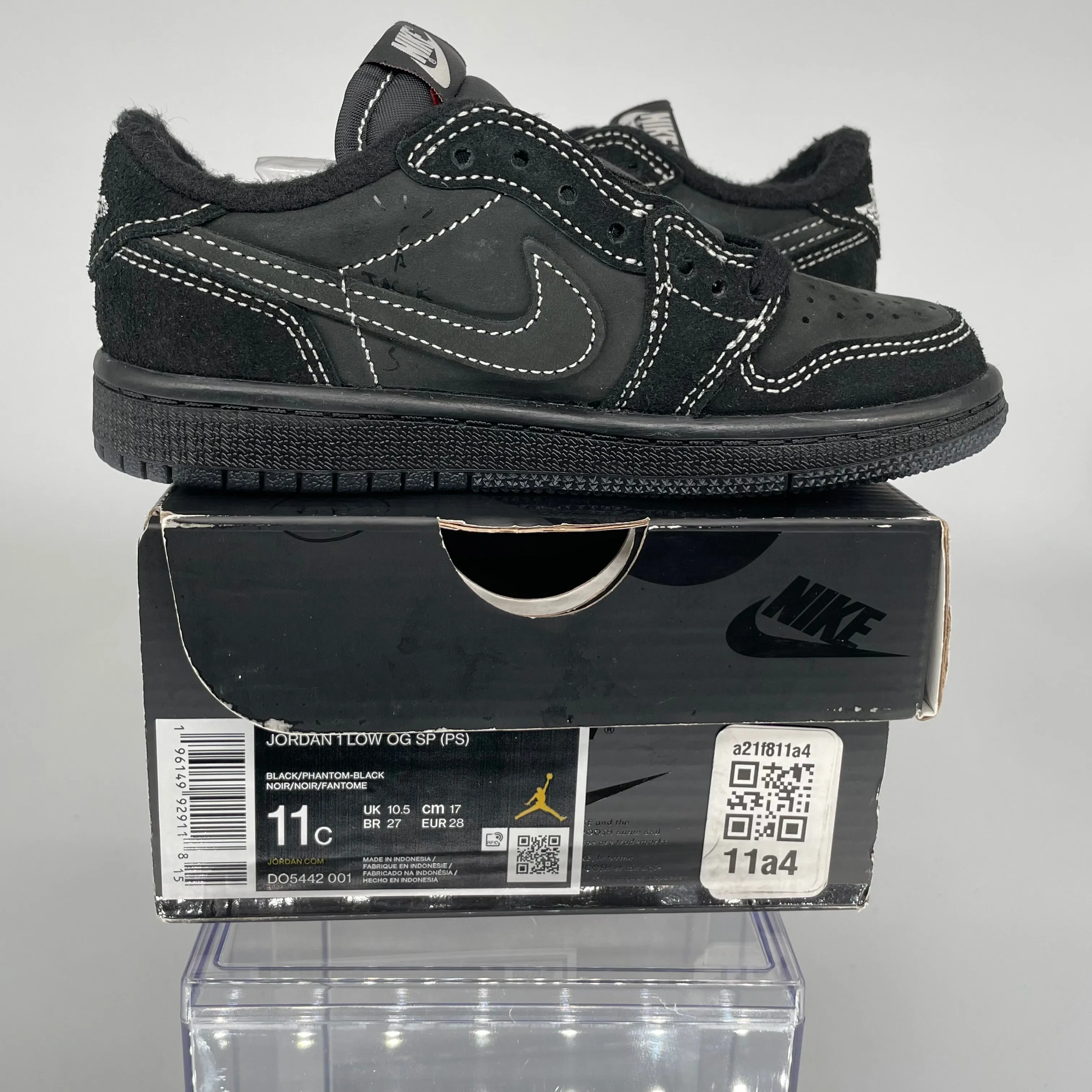 AIR JORDAN 1 LOW TRAVIS SCOTT PHANTOM SIZE 11C DO5442-001